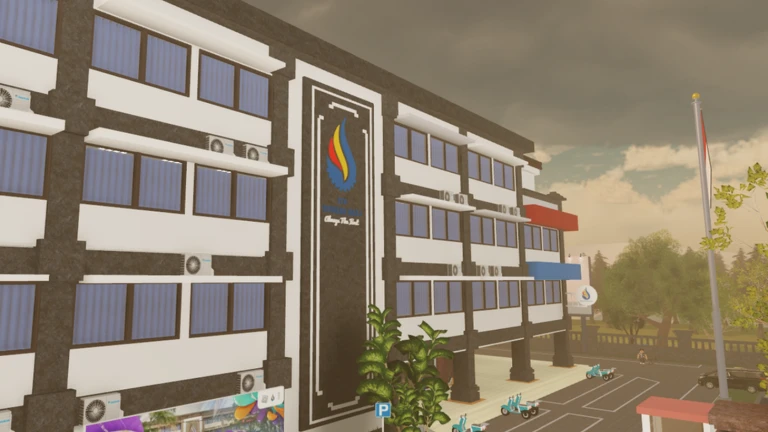 Kampus ITB STIKOM Bali di Roblox Stikomverse